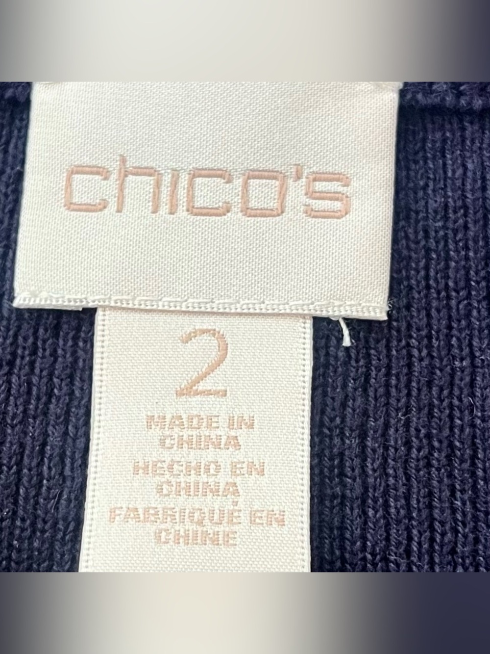Four (4) New Women’s Chico’s Bundle — Button Up Shirt, Blouse, Jacket & Cardigan - Picture 13 of 15